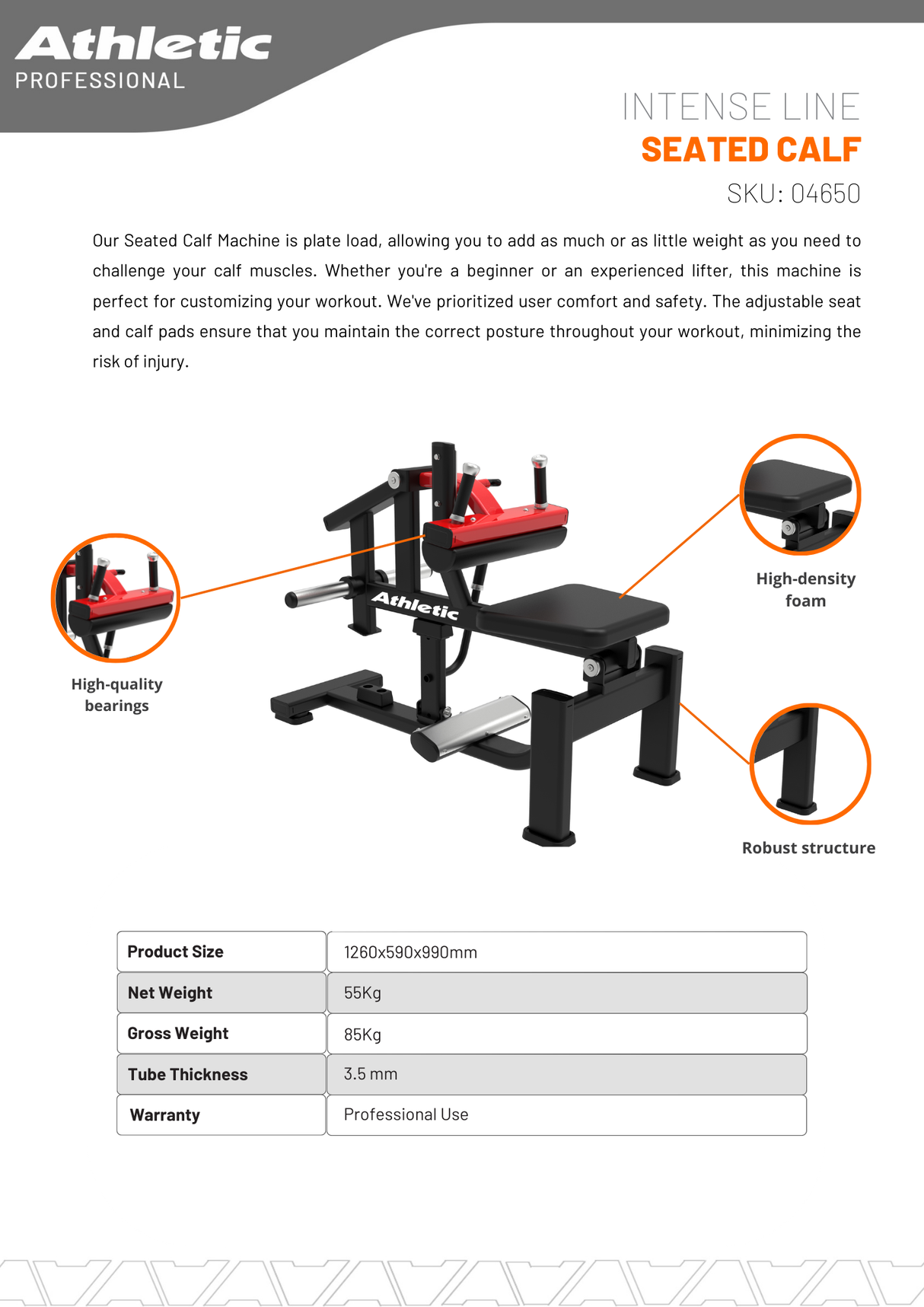 Seated Calf - Intense Line