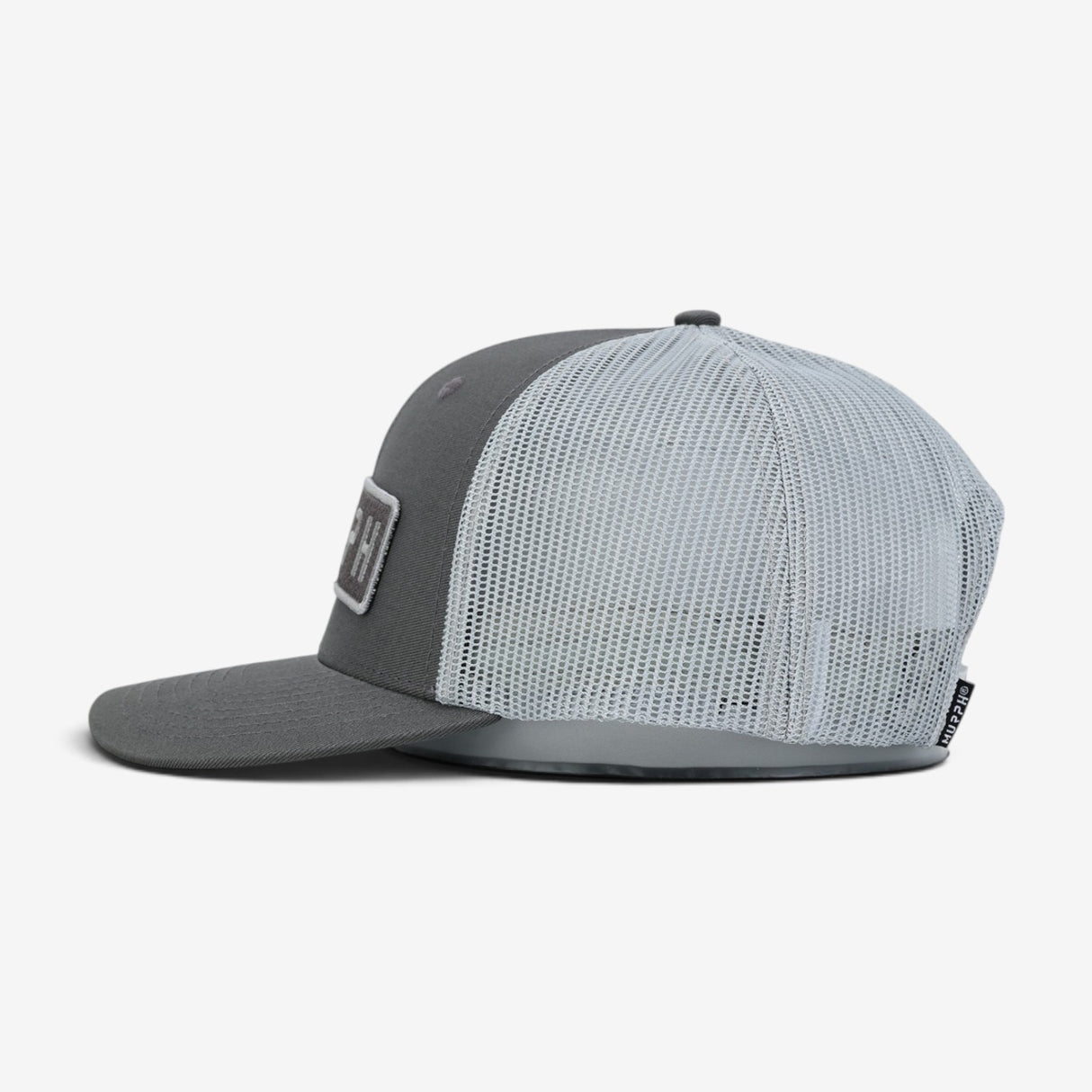 Casquette Murph Trucker Charcoal Gris – vue de côté
