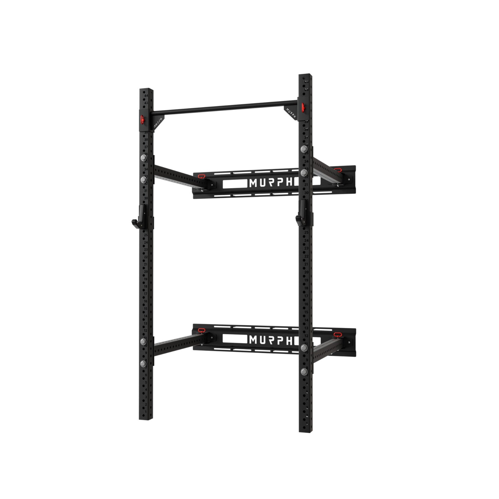 Demi rack à squat de musculation murale avec barre de traction - Kingsbox Demi rack à squat de musculation murale avec barre de traction - Kingsbox