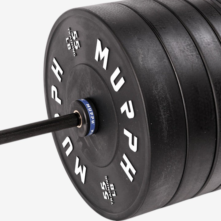 Training bumper plates kit 4.0 Murph 385lbs / Barre all-black zinc