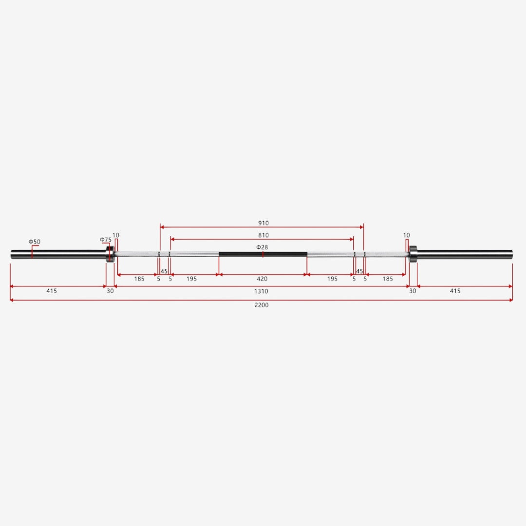 Barre olympique Eagle 45lb MURPH