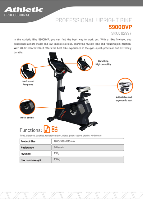 Professional Upright Bike 5900BVP