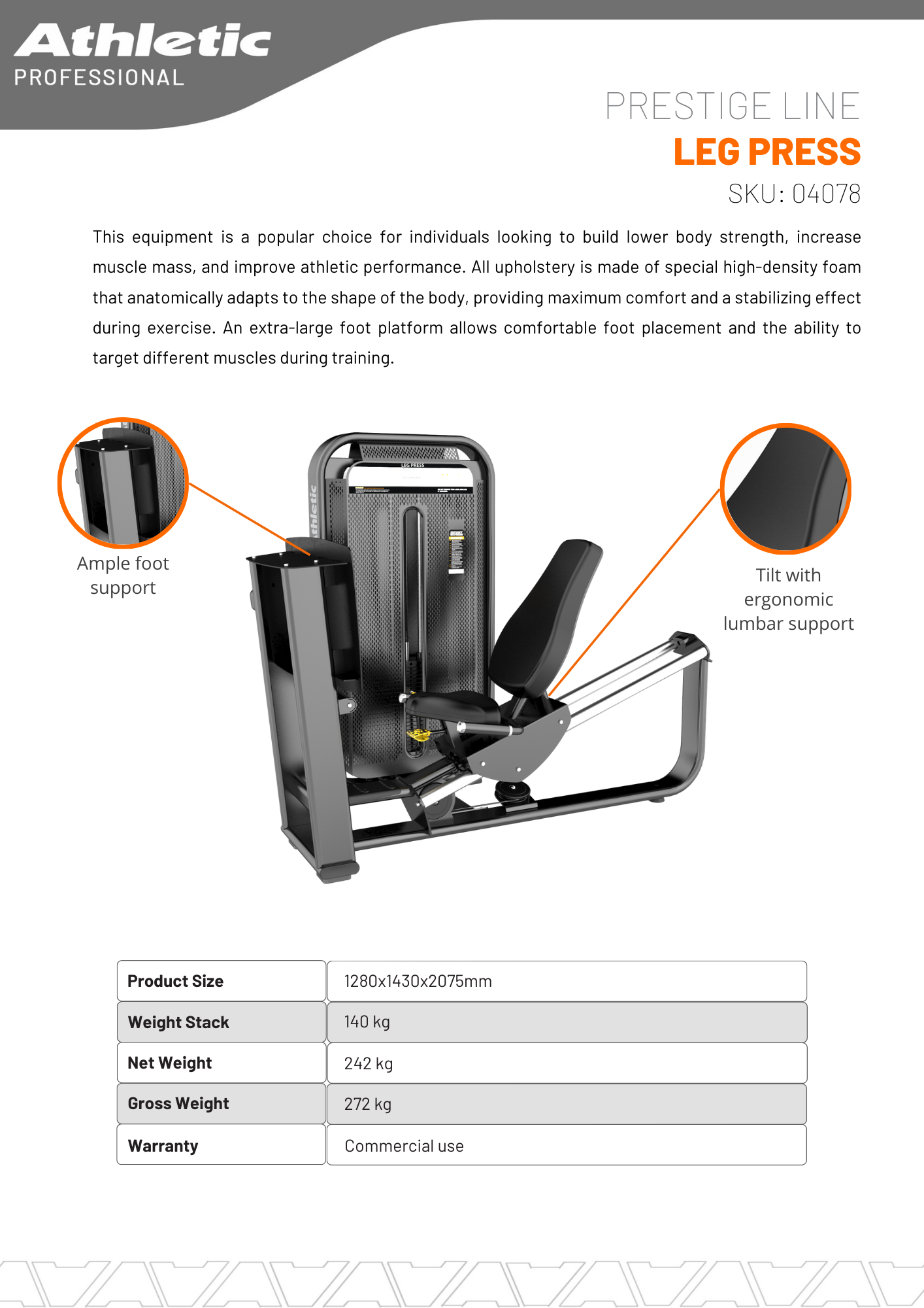 Leg Press - Prestige Line