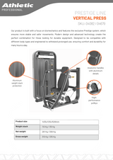 Vertical Press - Prestige Line