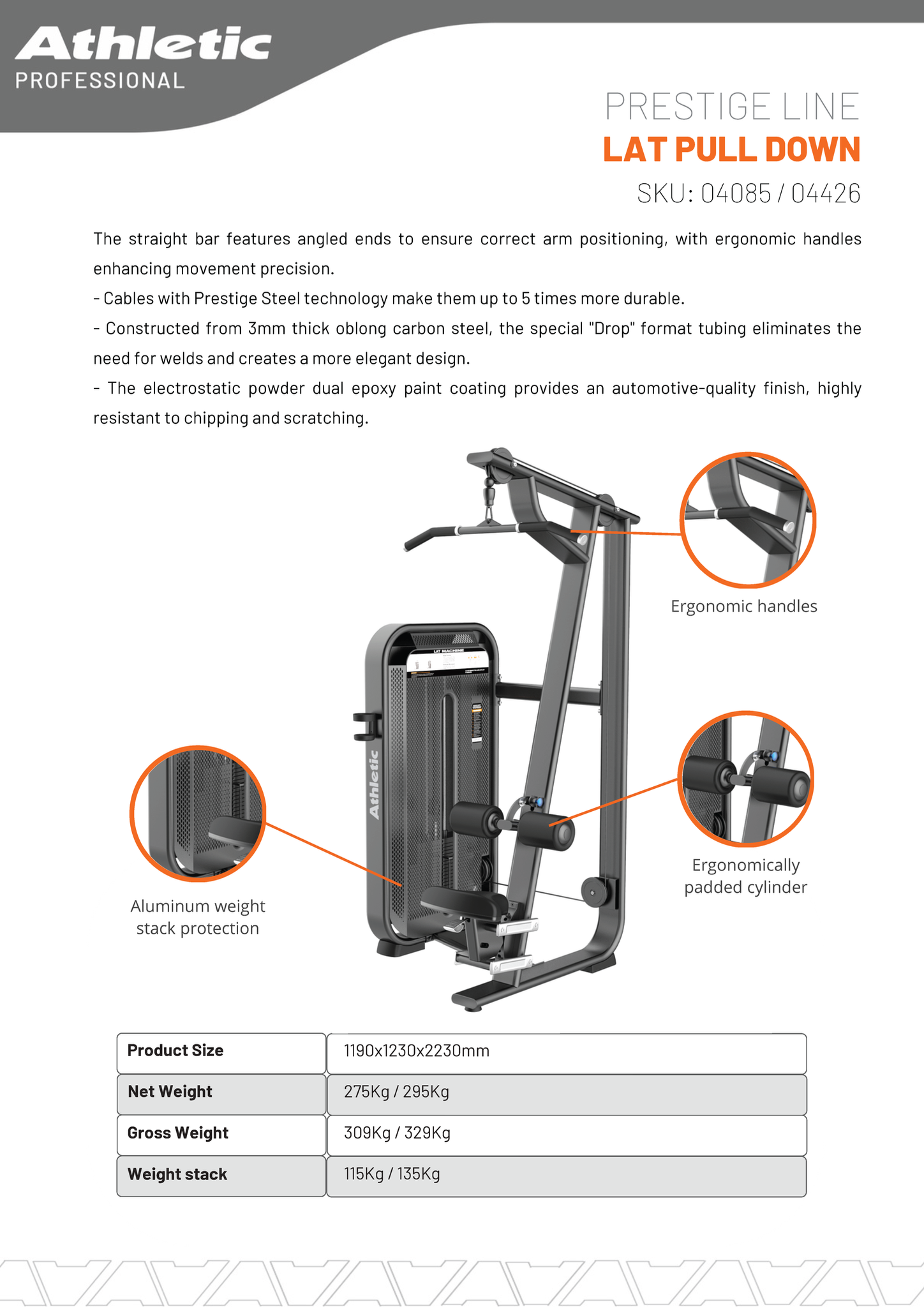 Lat Pull Down - Prestige Line
