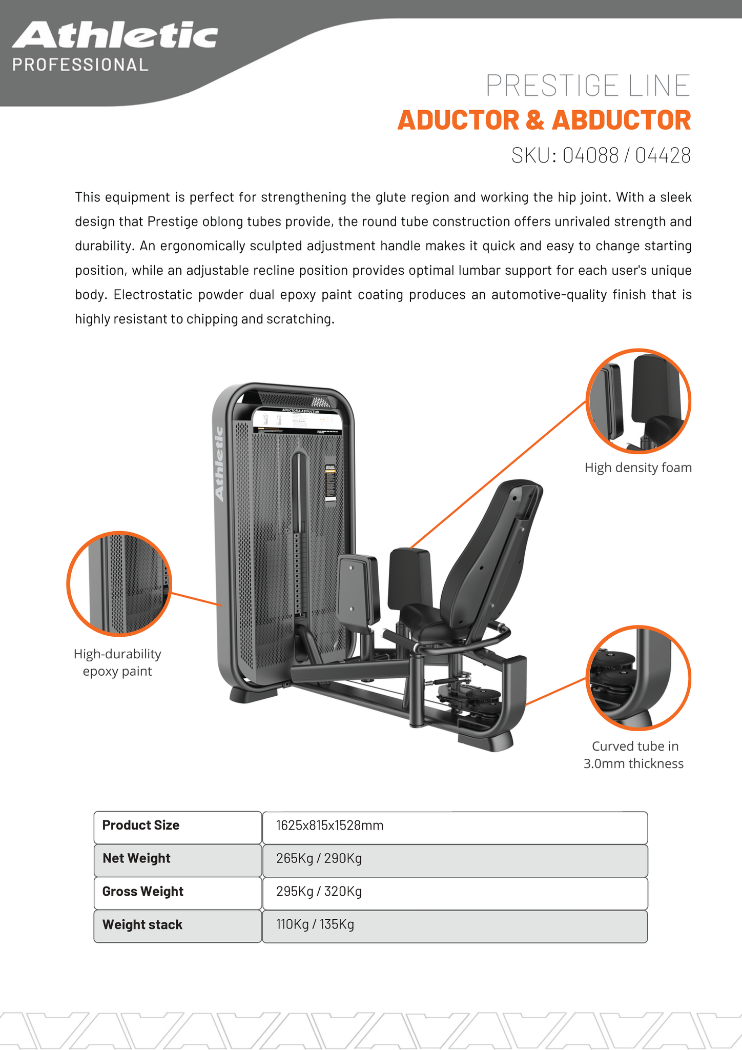 Adductor & Abductor - Prestige Line