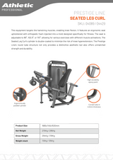 Seated Leg Curl - Prestige Line