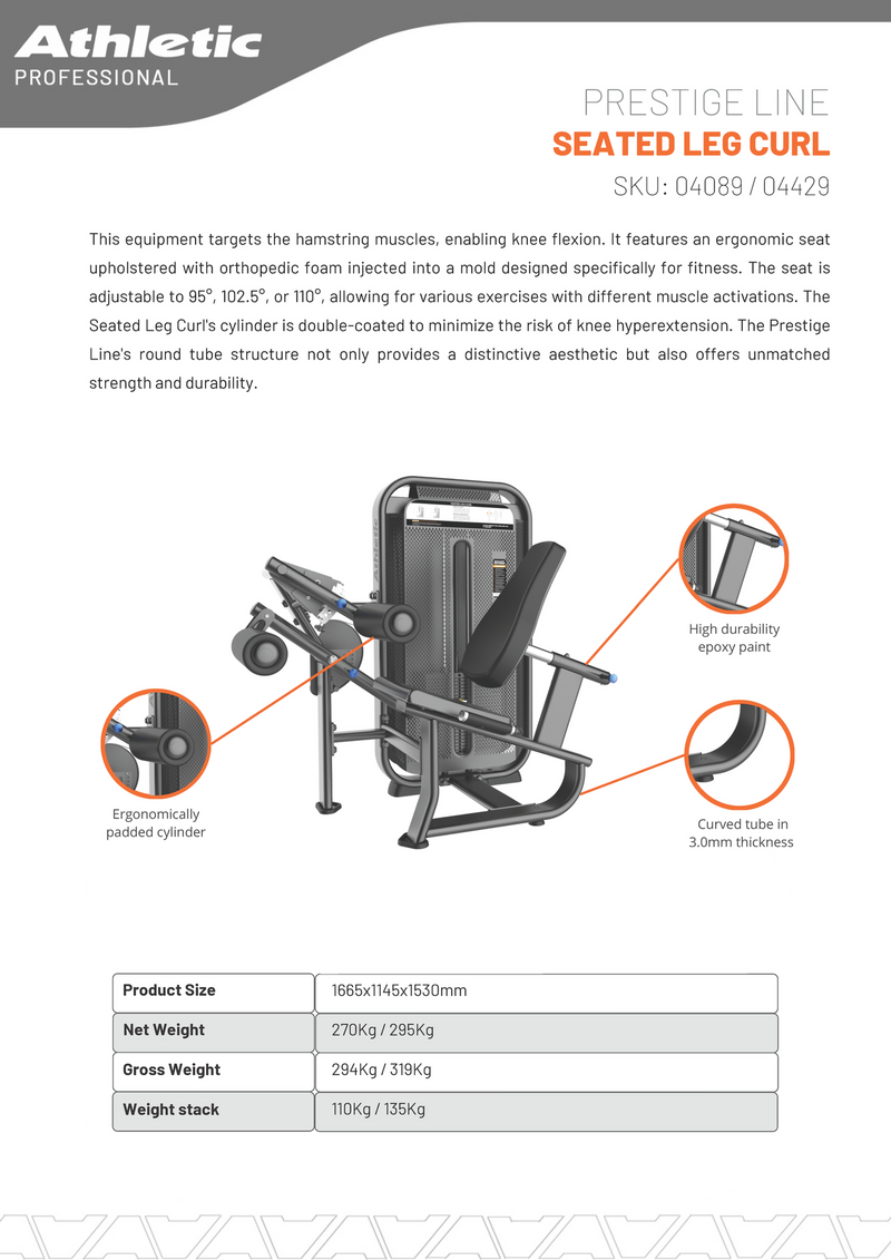 Seated Leg Curl - Prestige Line