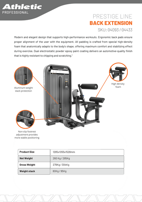 Back Extension - Prestige Line