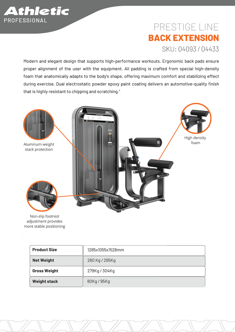Back Extension - Prestige Line