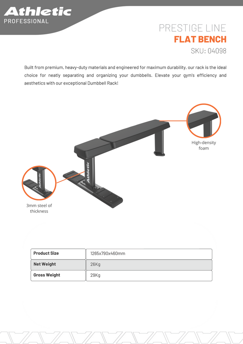 Flat Bench - Prestige Line