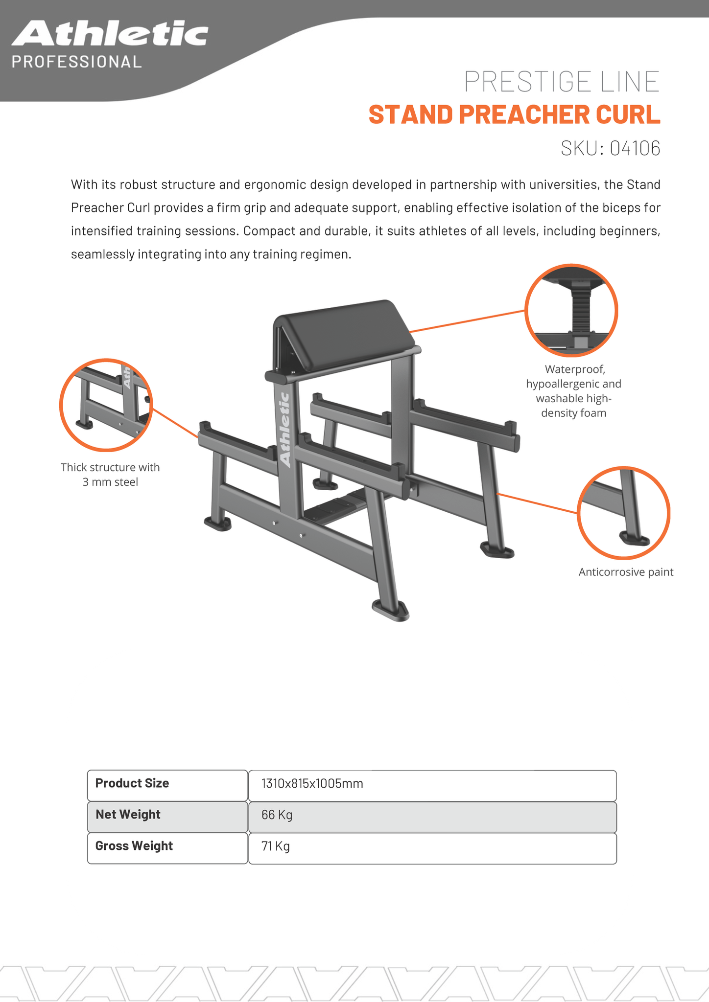 Stand Preacher Curl - Prestige Line