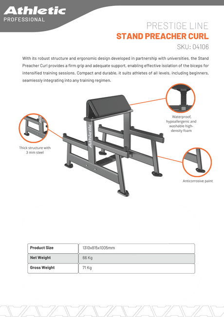 Stand Preacher Curl - Prestige Line