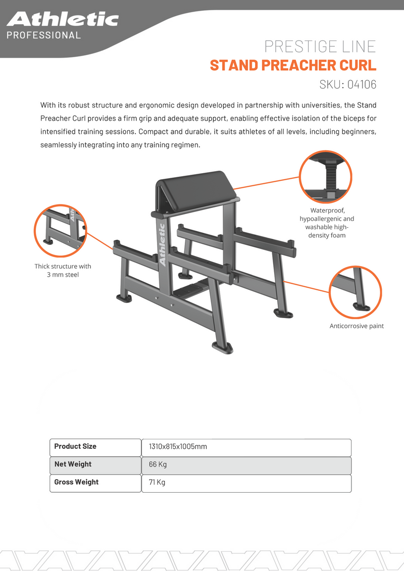 Stand Preacher Curl - Prestige Line