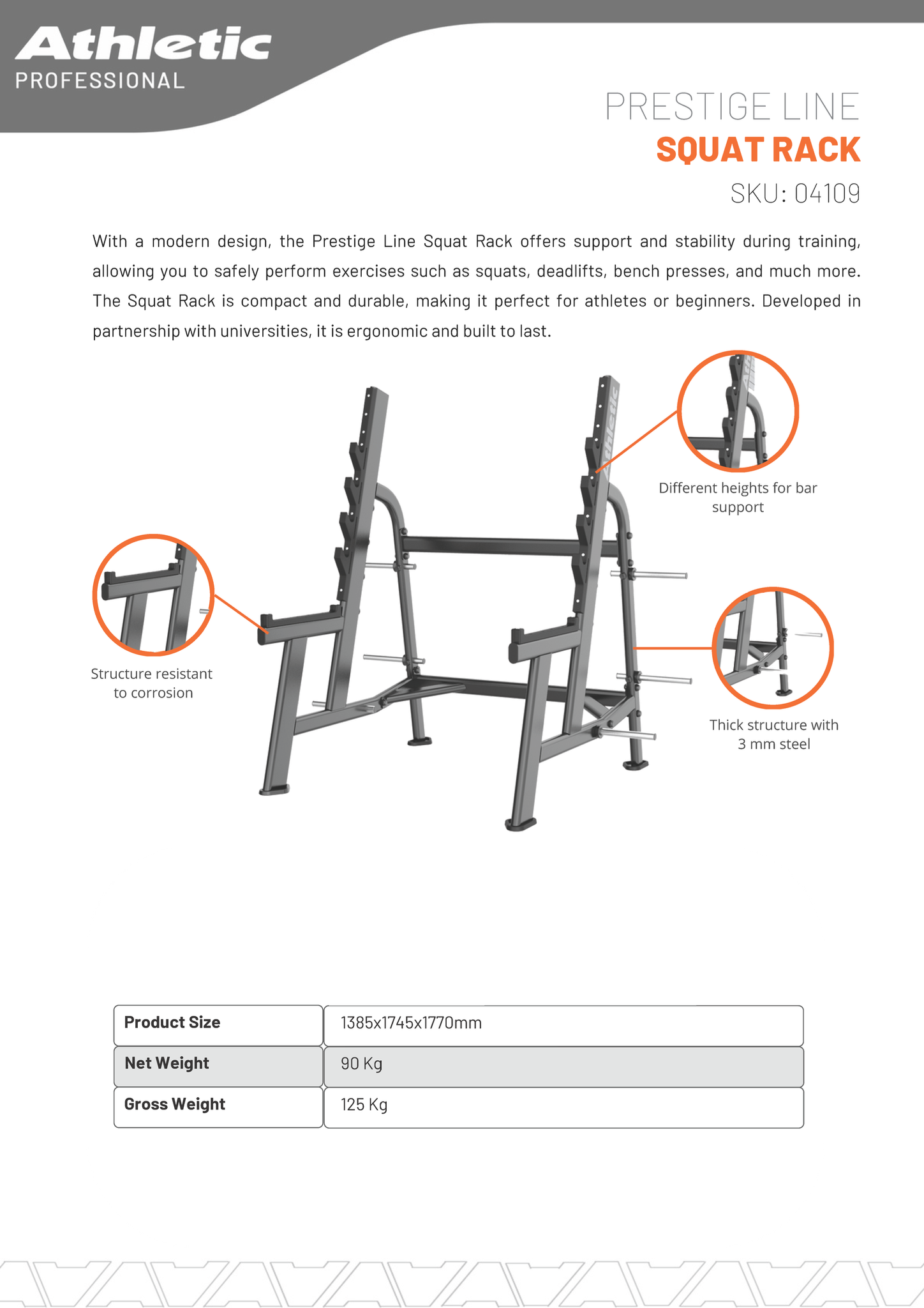 Squat Rack - Prestige Line