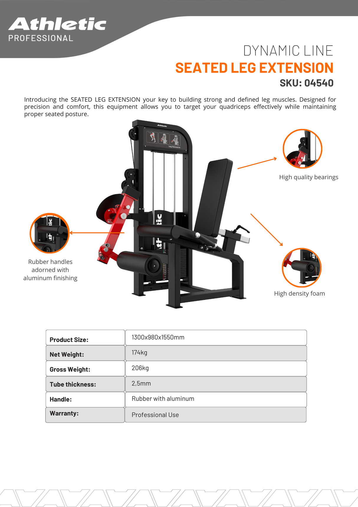 Dynamic Line Seated Leg Extension