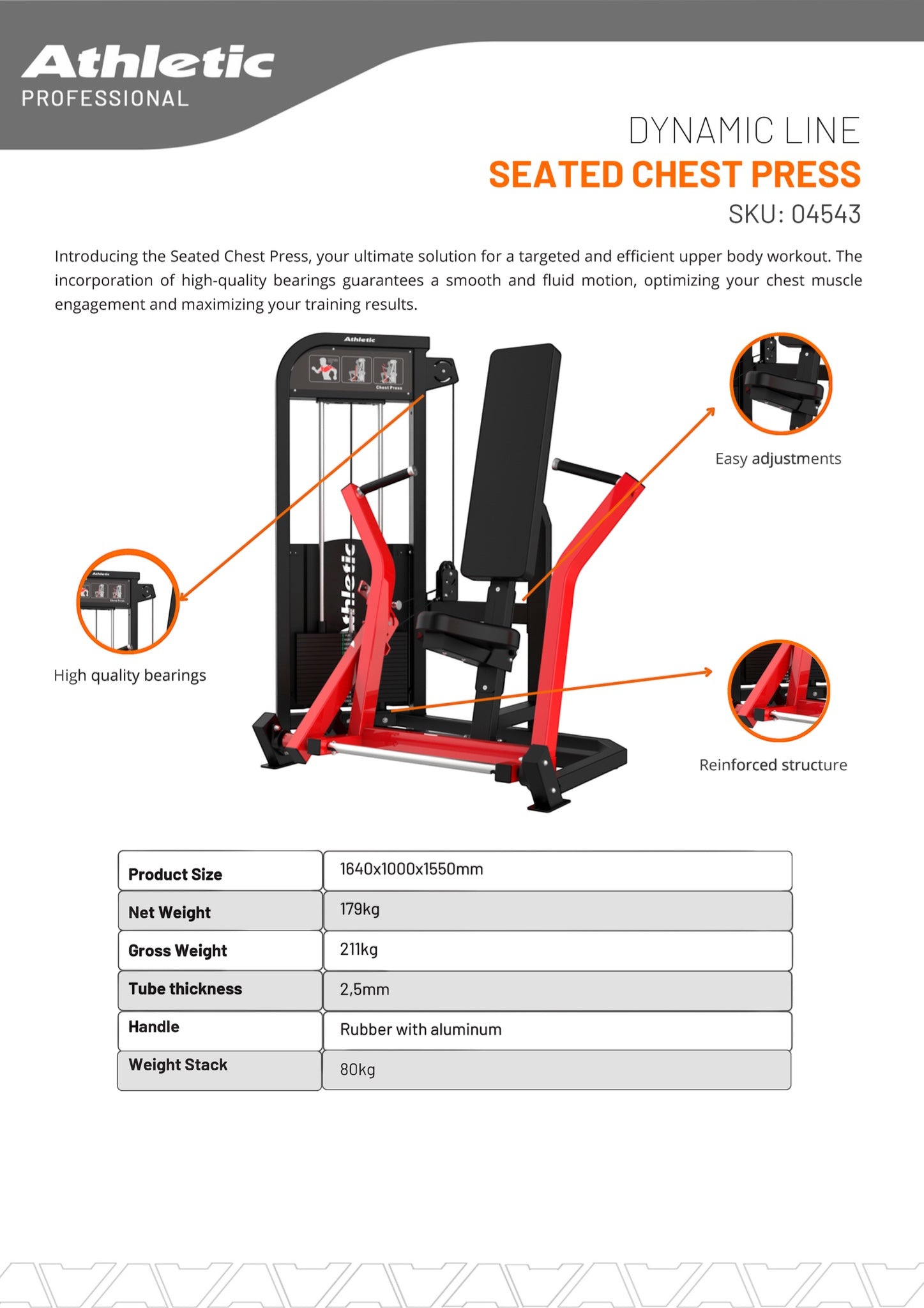 Seated Chest Press - Dynamic Line