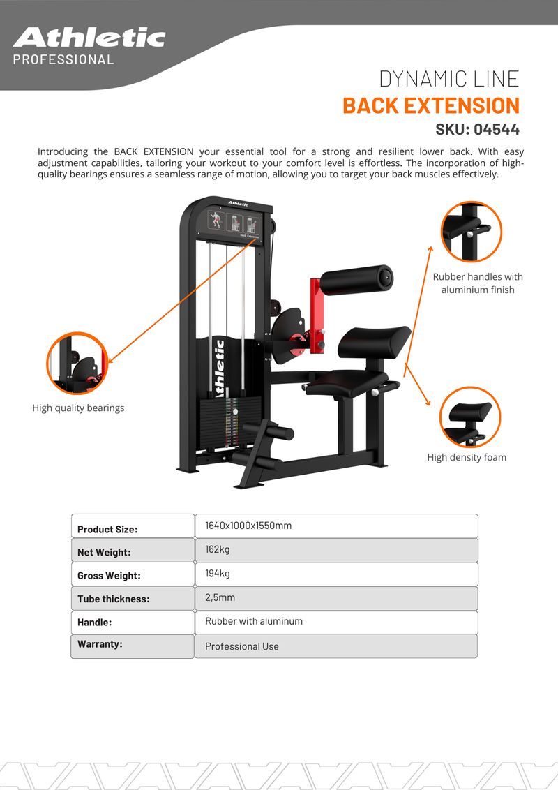 Back Extension - Dynamic Line