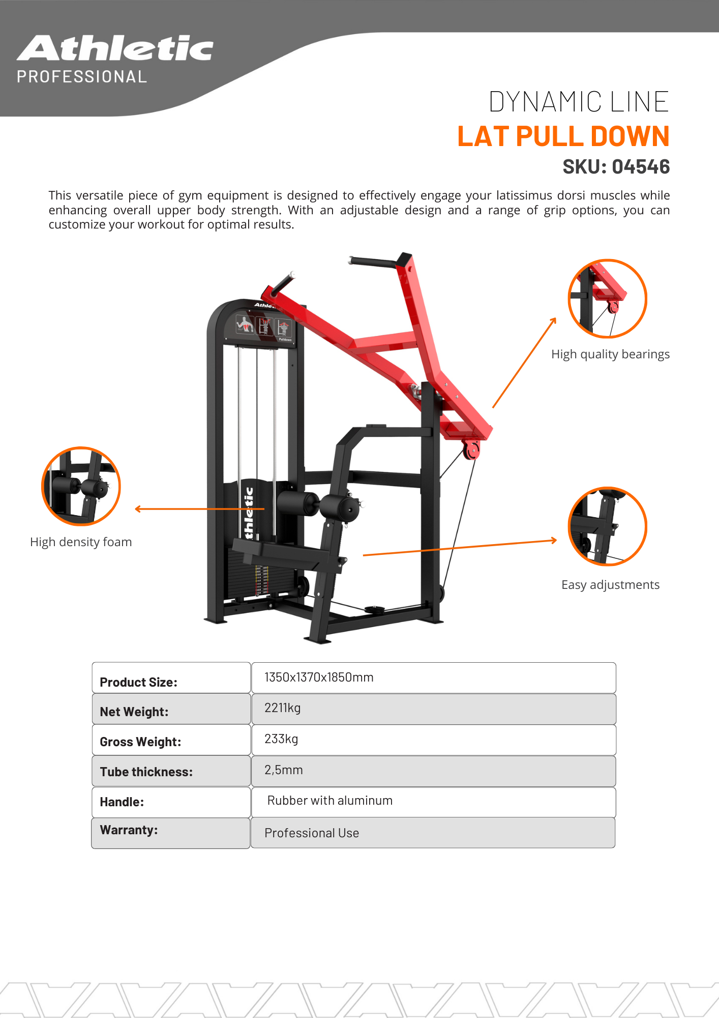Lat Pull Down - Dynamic Line