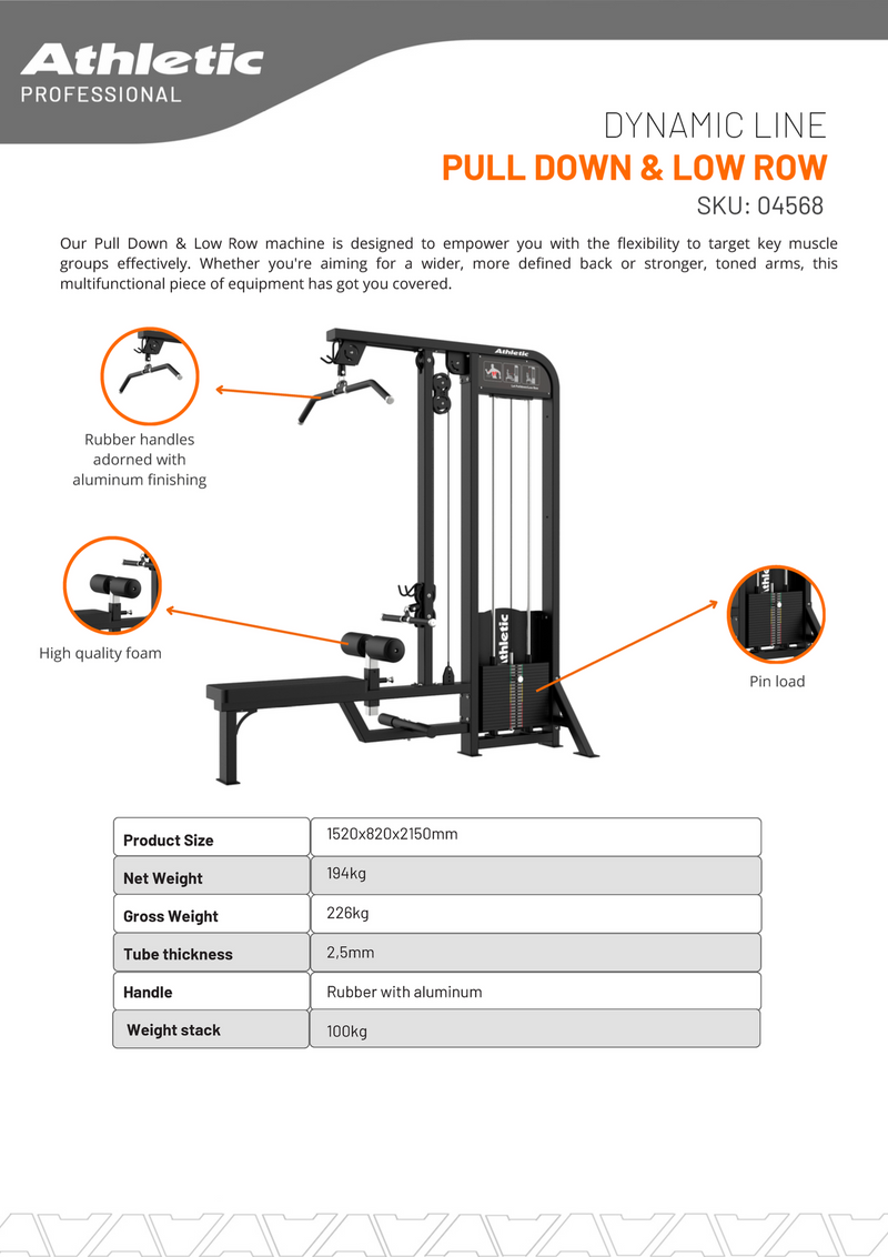 Pull Down & Low Row - Dynamic Line