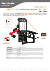 Seated Leg Extension & Prone Leg Curl - Dynamic Line