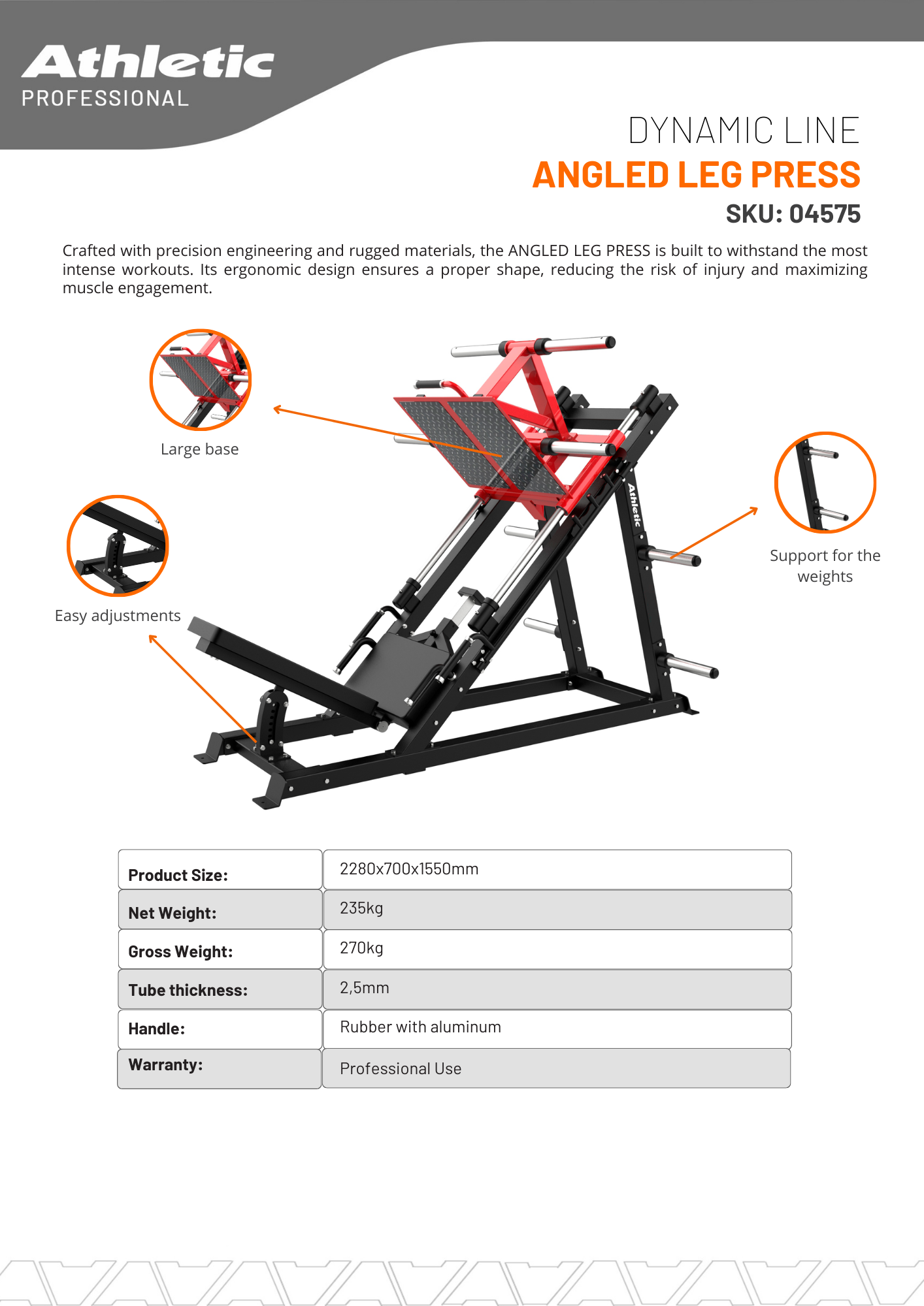 Dynamic Line Angled Leg Press