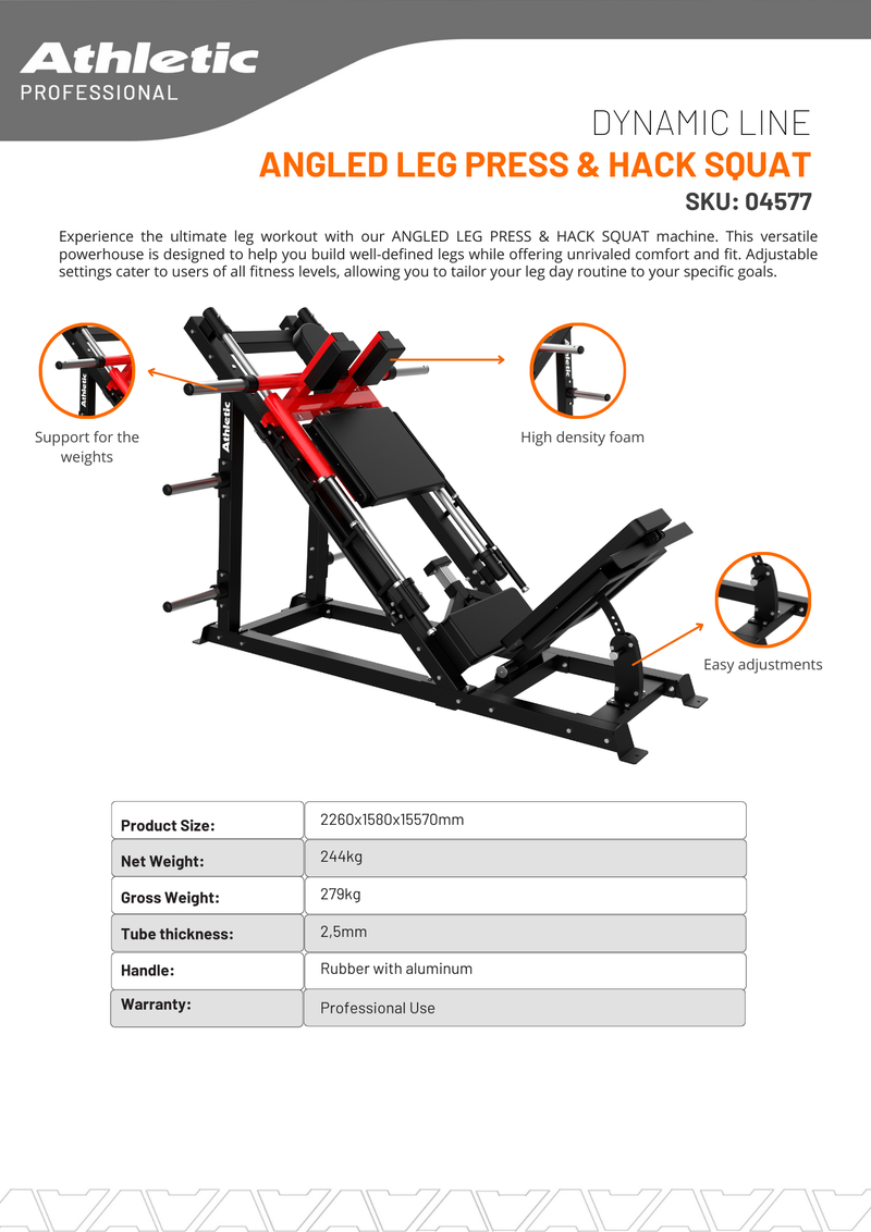 Dynamic Line Angled Leg Press & Hack Squat