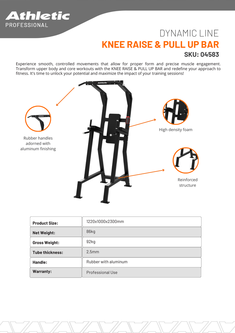 Knee Raise & Pull Up Bar - Dynamic Line