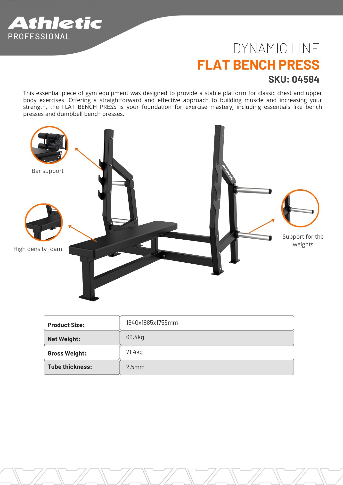 Dynamic Line Flat Bench Press