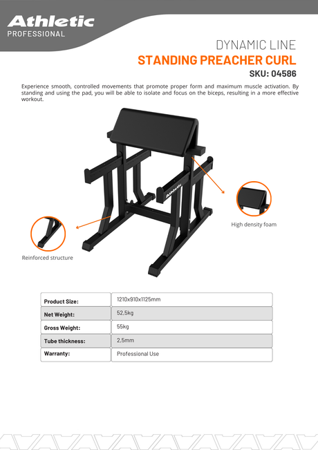 Standing Preacher Curl - Dynamic Line