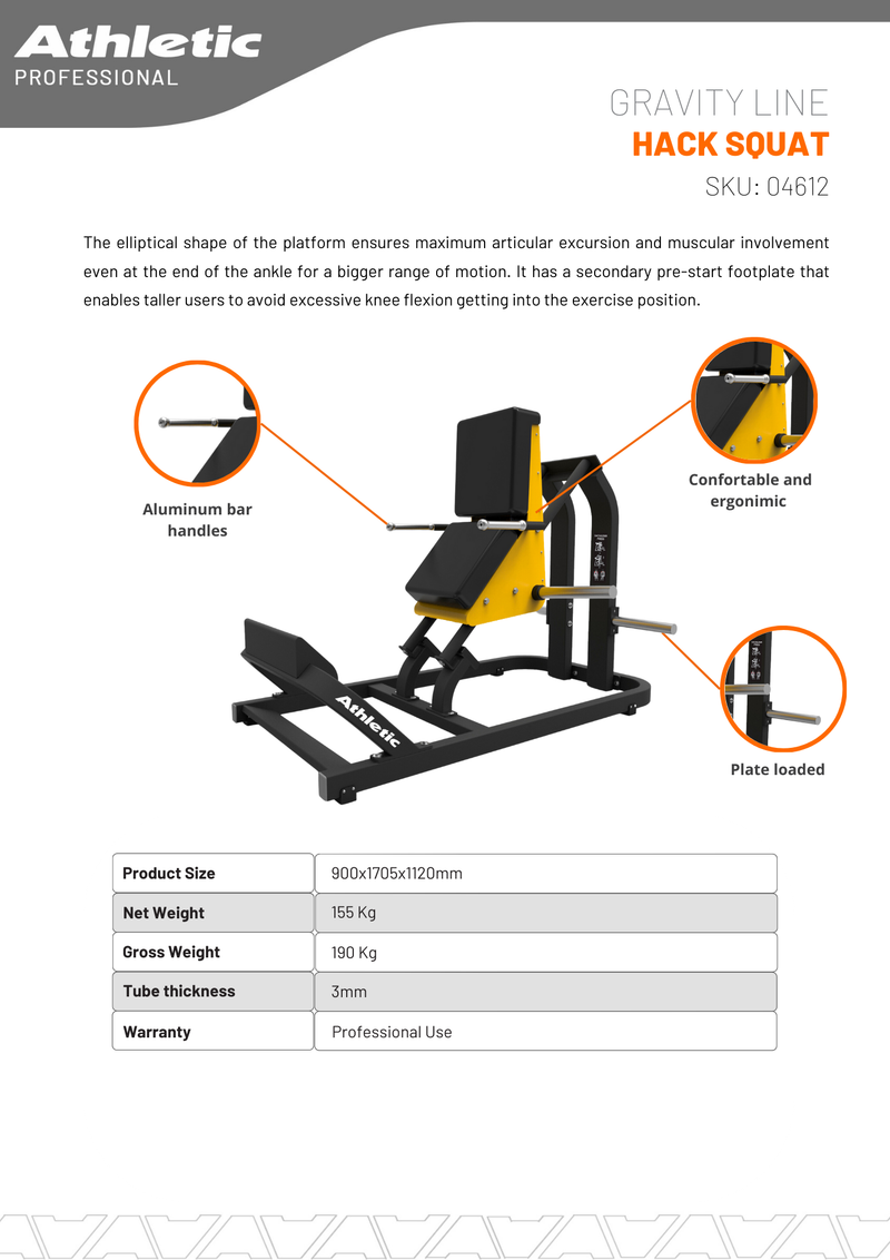 Hack Squat - Gravity Line