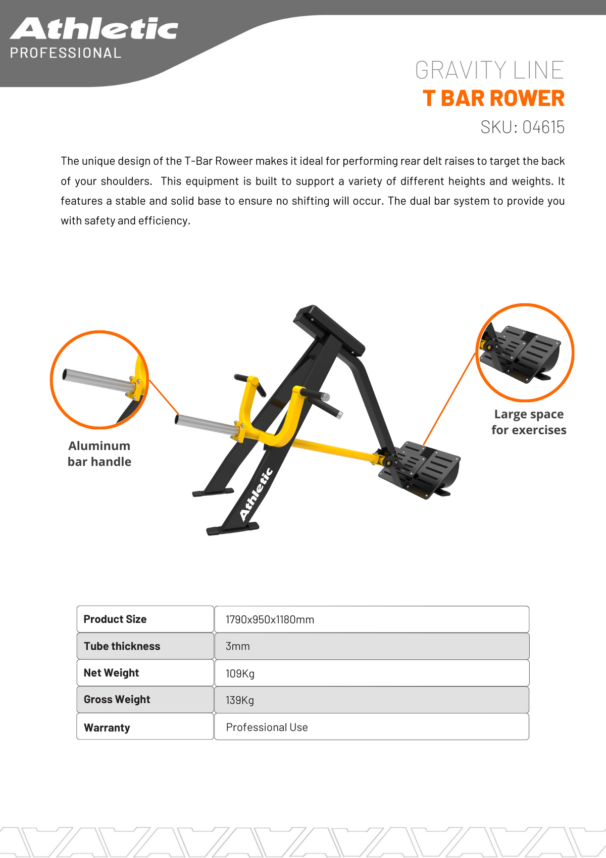 T Bar External Rotation Gravity Line T Bar Rower