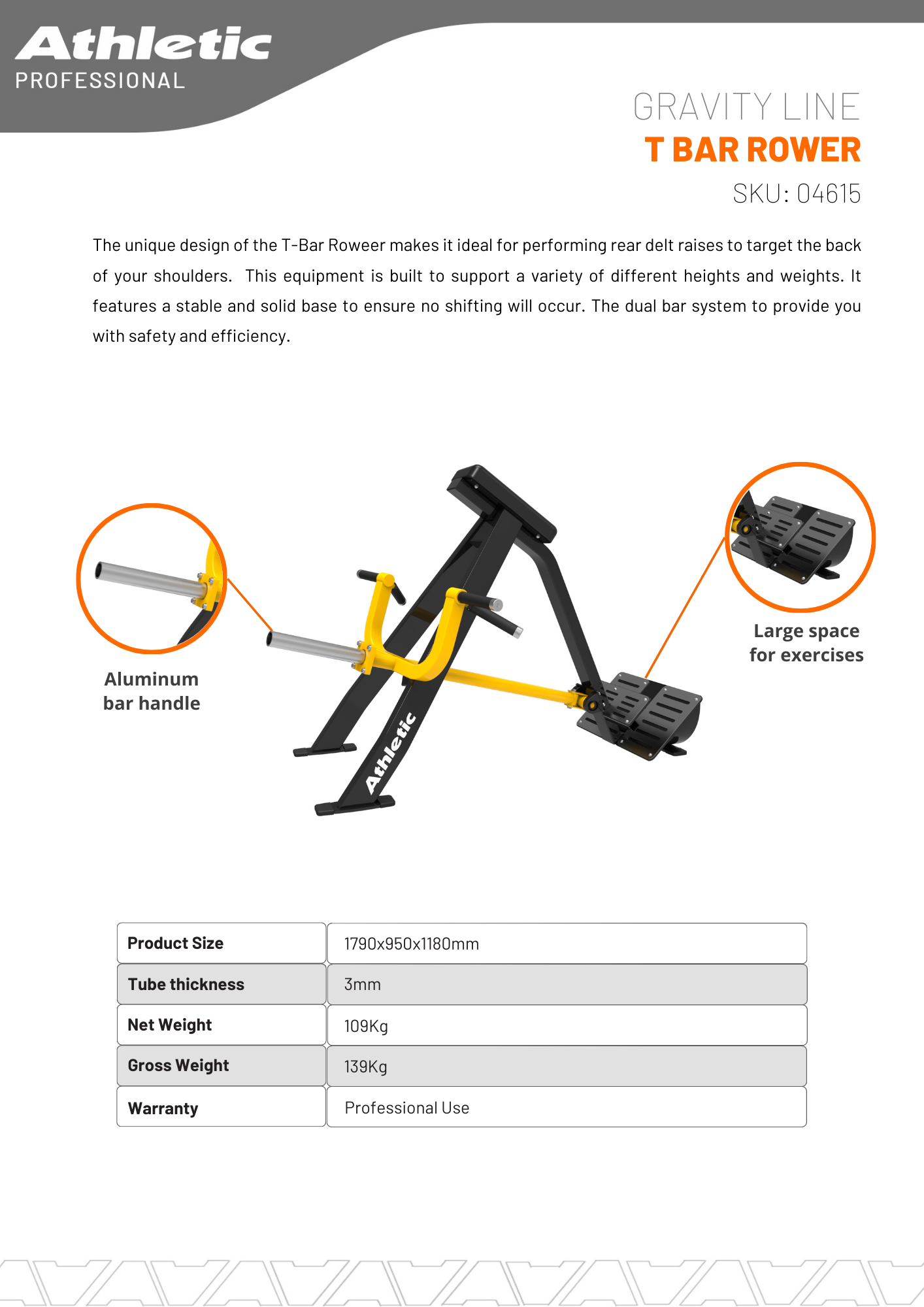 Gravity Line T Bar Rower