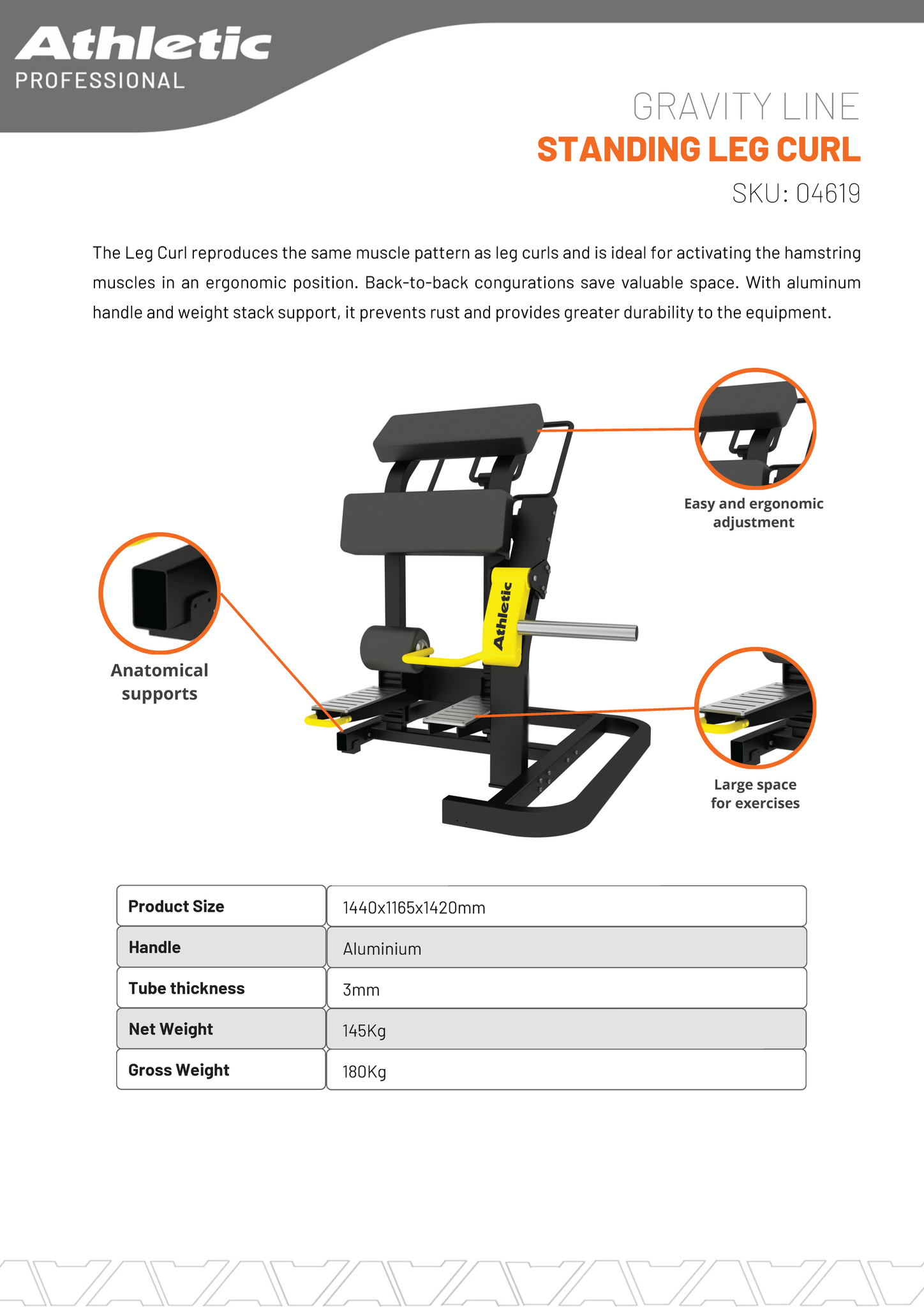 Standing Leg Curl - Gravity Line