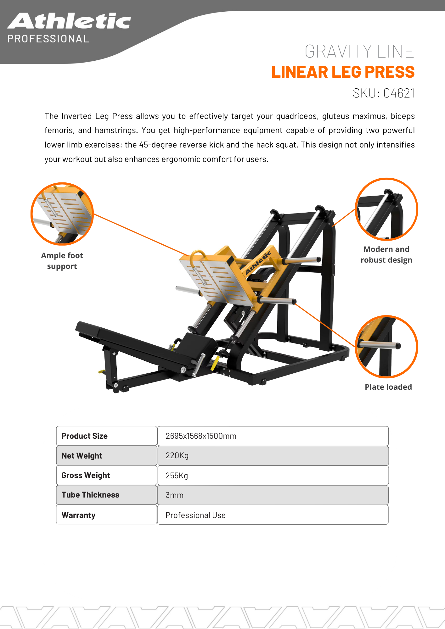 Linear Leg Press - Gravity Line