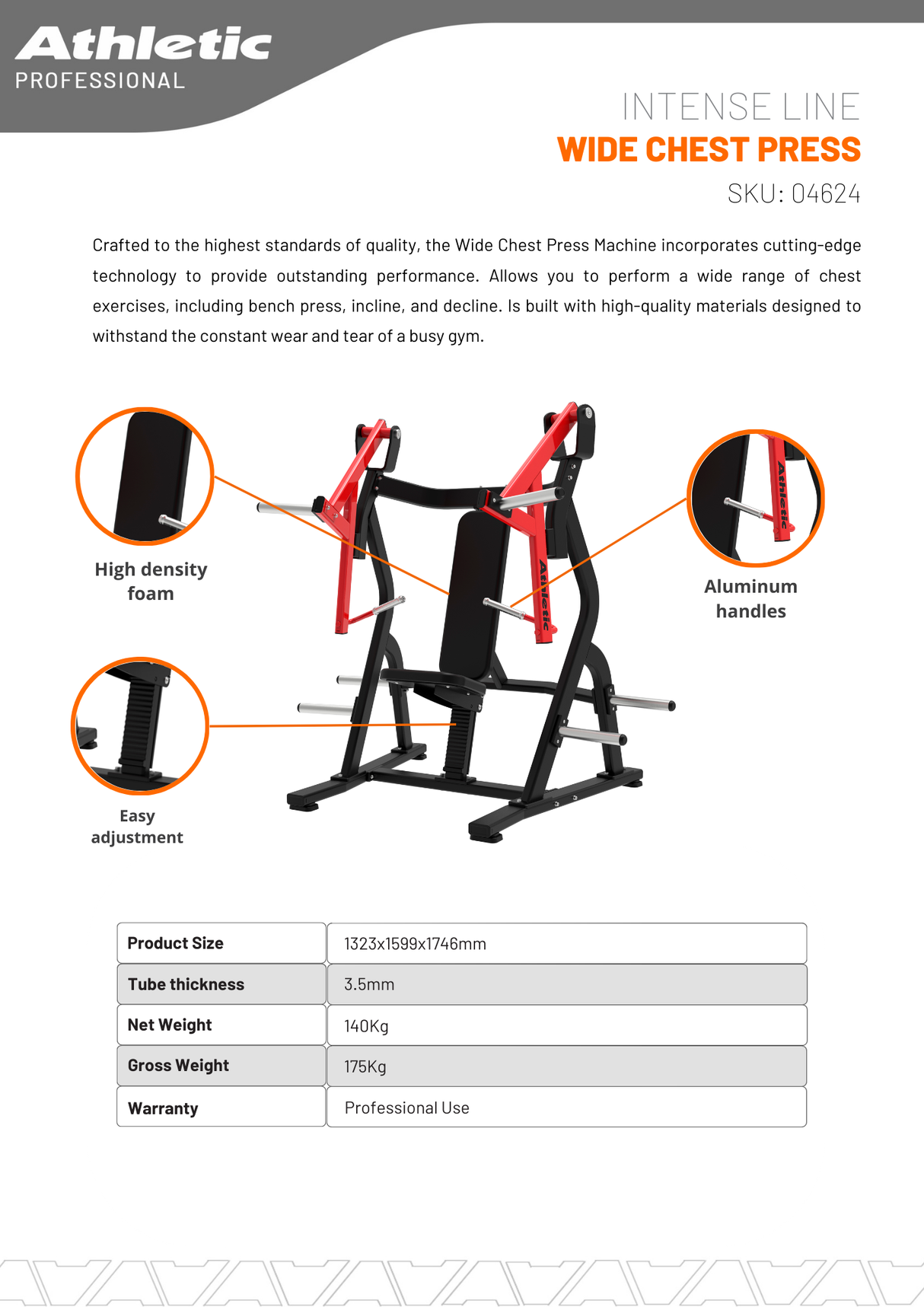 Wide Chest Press - Intense Line