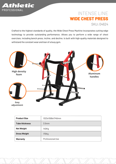 Wide Chest Press - Intense Line