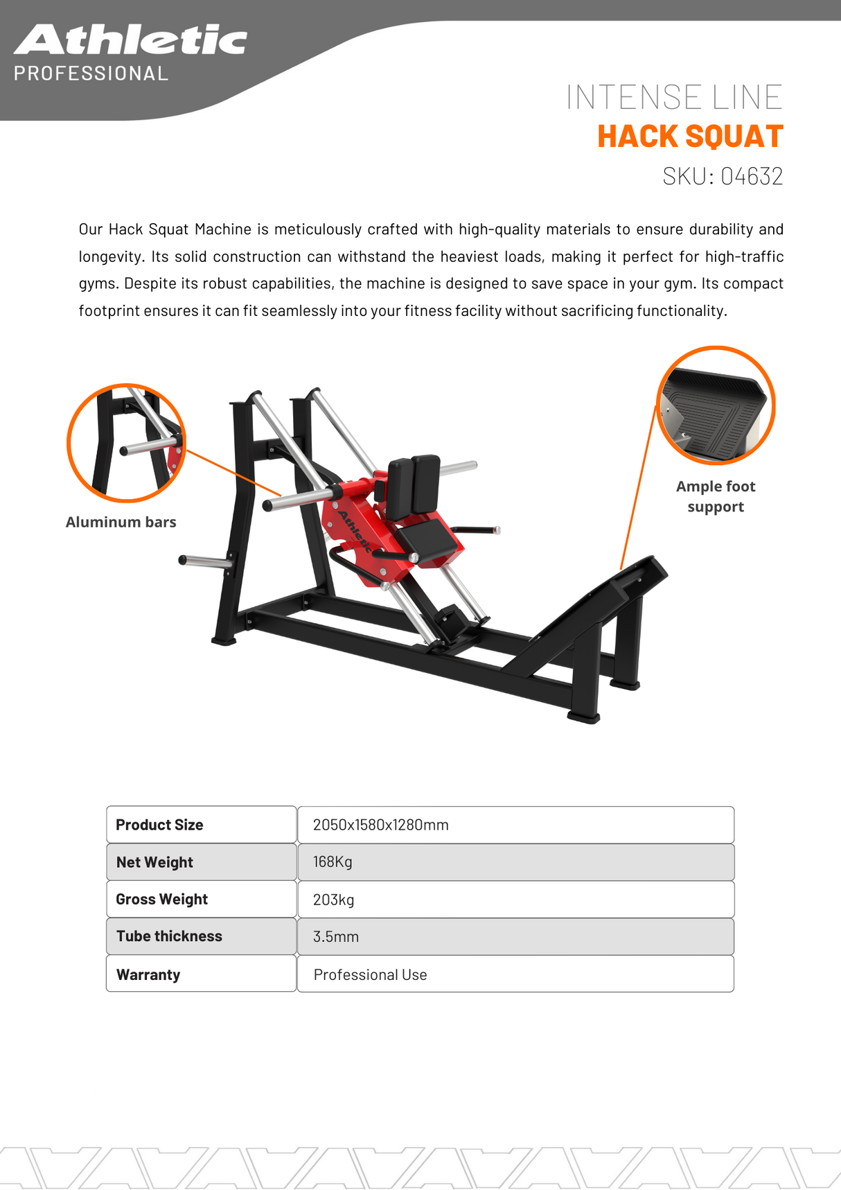 Hack Squat - Intense Line