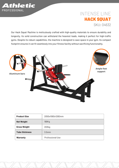 Hack Squat - Intense Line