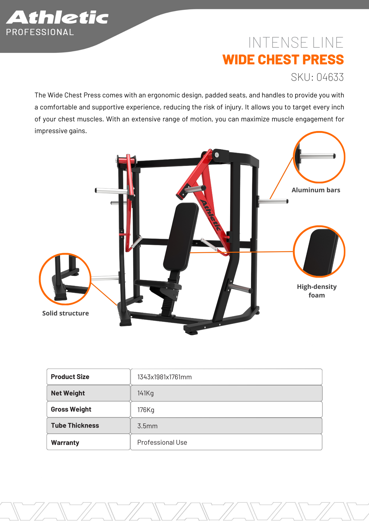 Wide Chest Press - Intense Line
