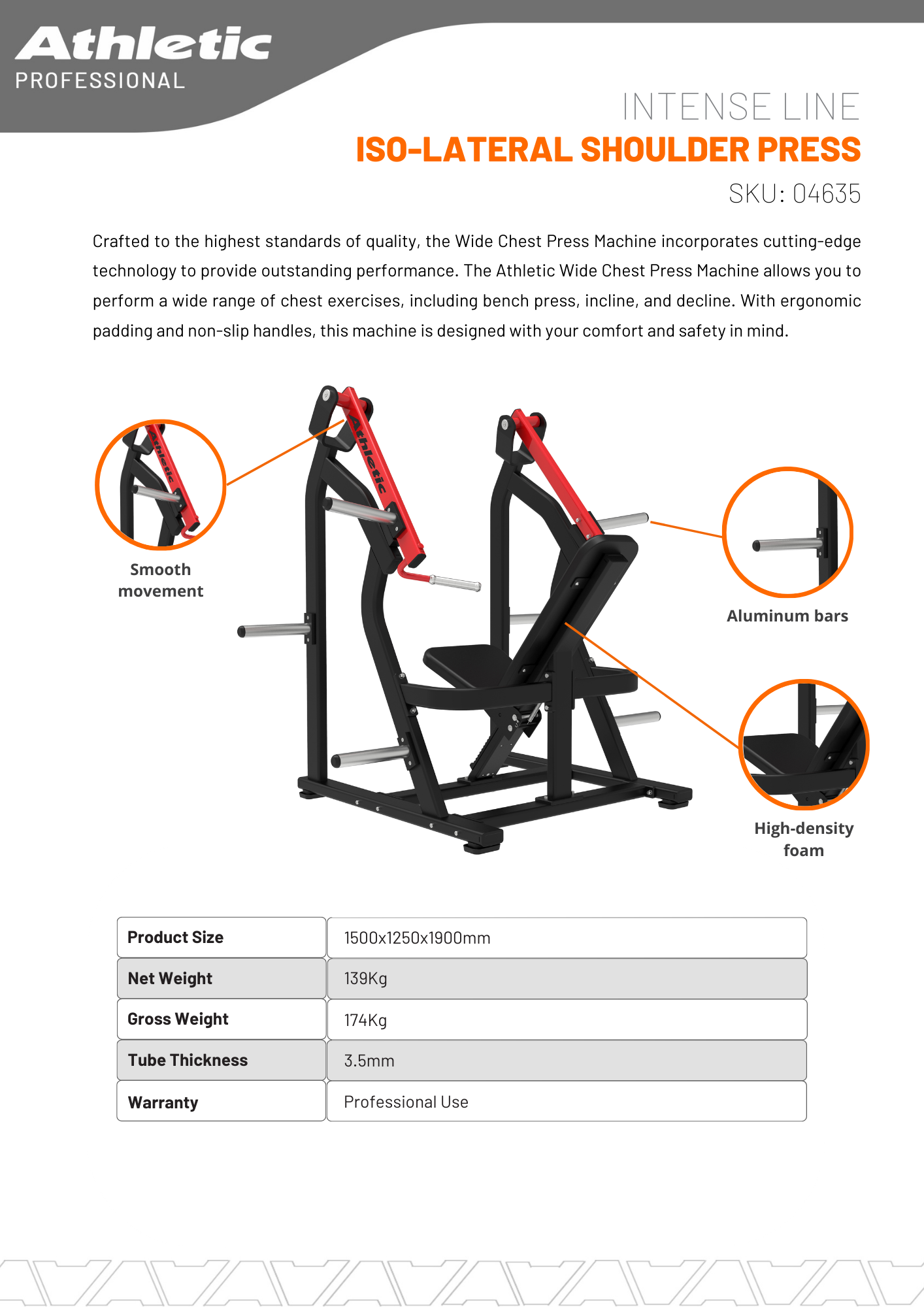 Intense Line Iso-Lateral Shoulder Press