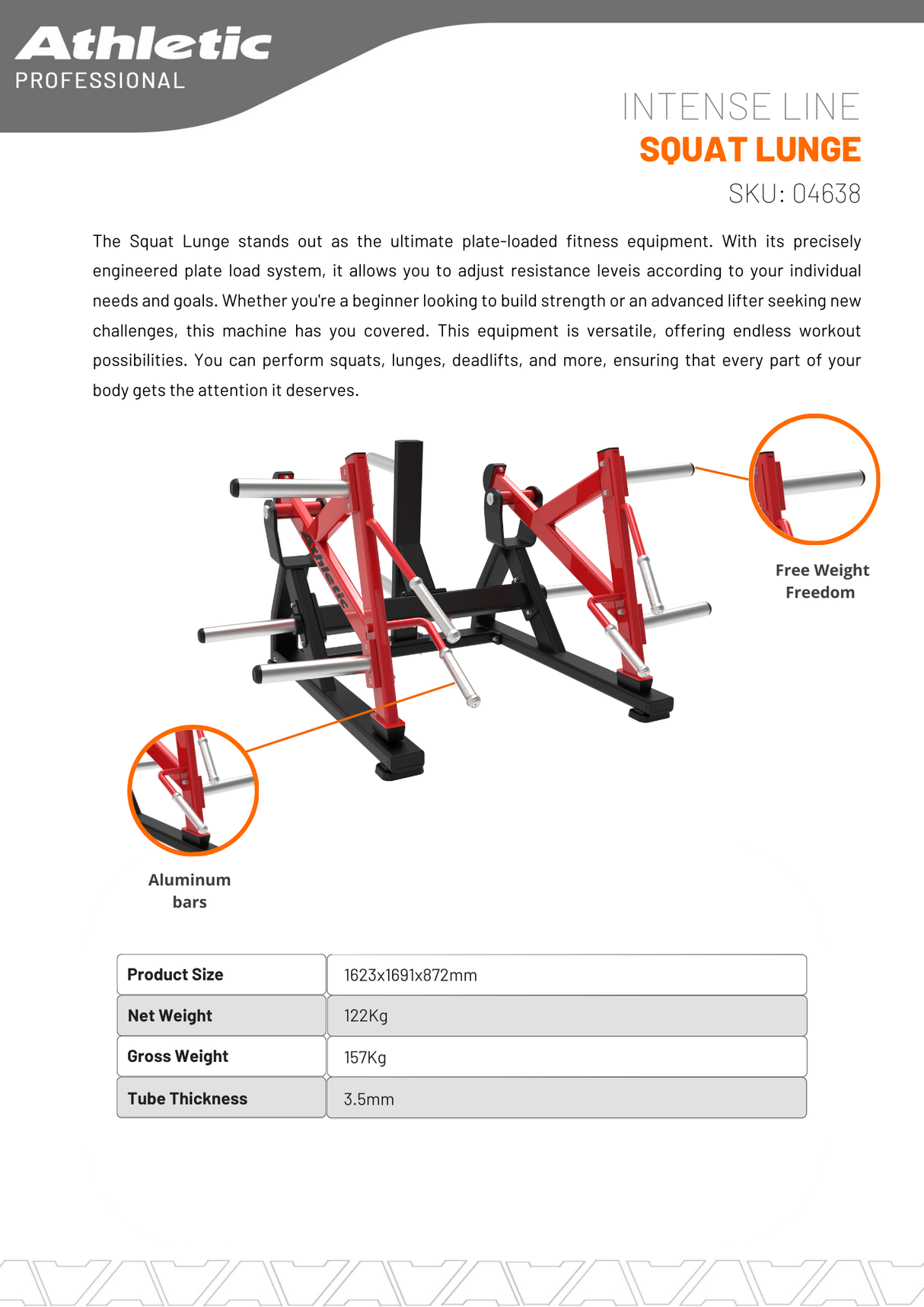 Squat Lunge - Intense Line