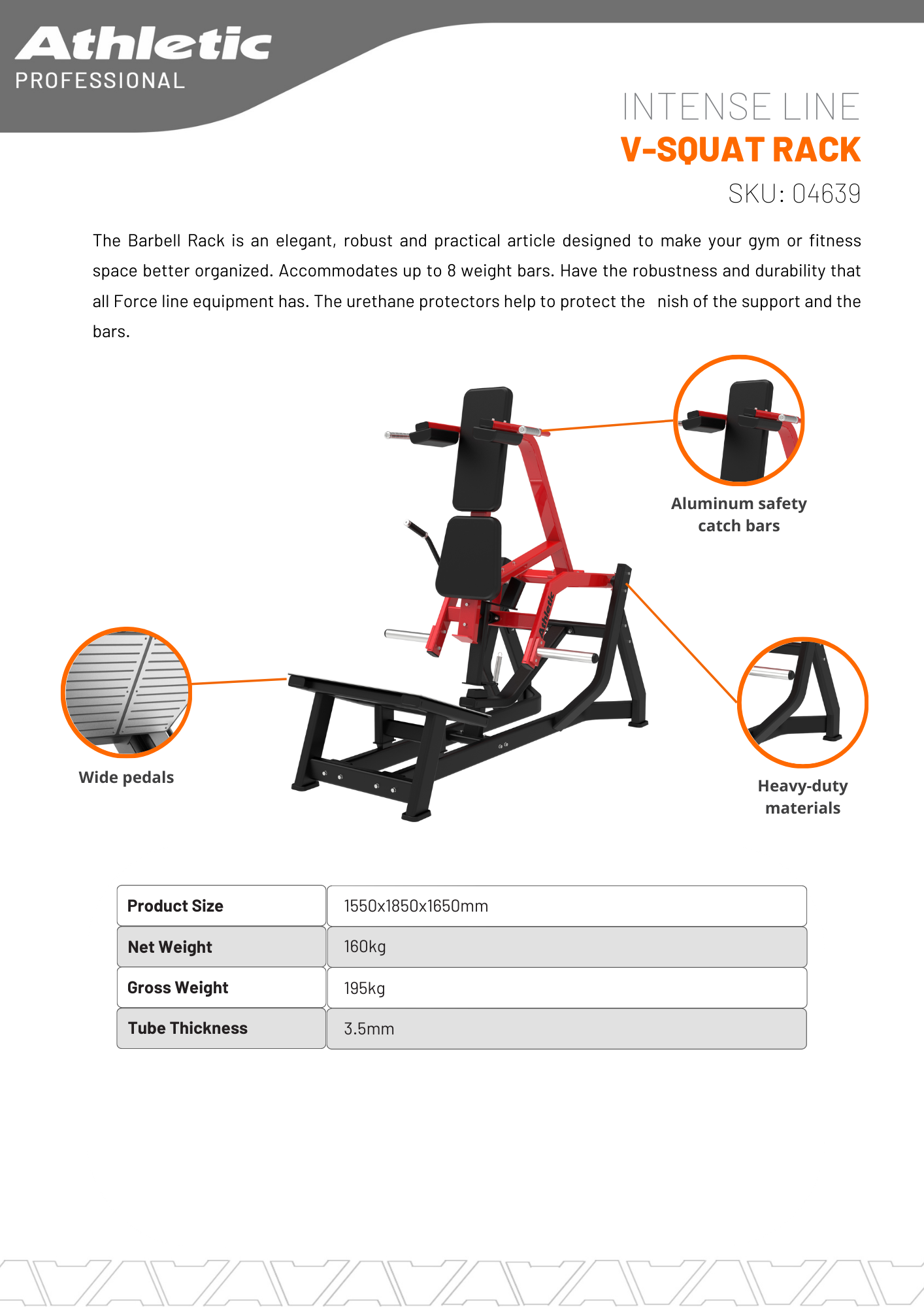 V-Squat Rack - Intense Line