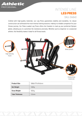 Leg Press - Intense Line