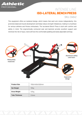 Intense Line Iso-Lateral Bench Press