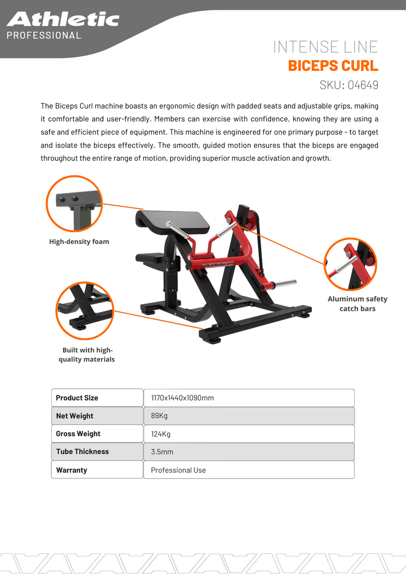 Intense Line Biceps Curl