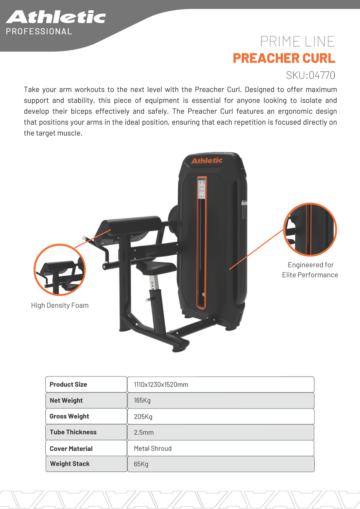 Preacher Curl - Prime Line
