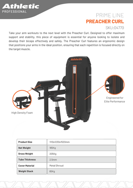 Preacher Curl - Prime Line