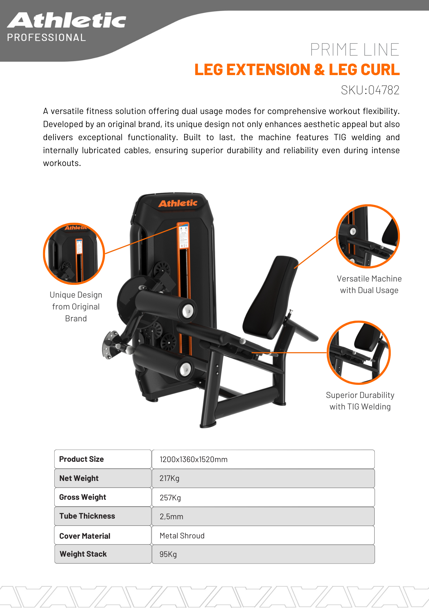 Prime Line Leg Extension & Leg Curl