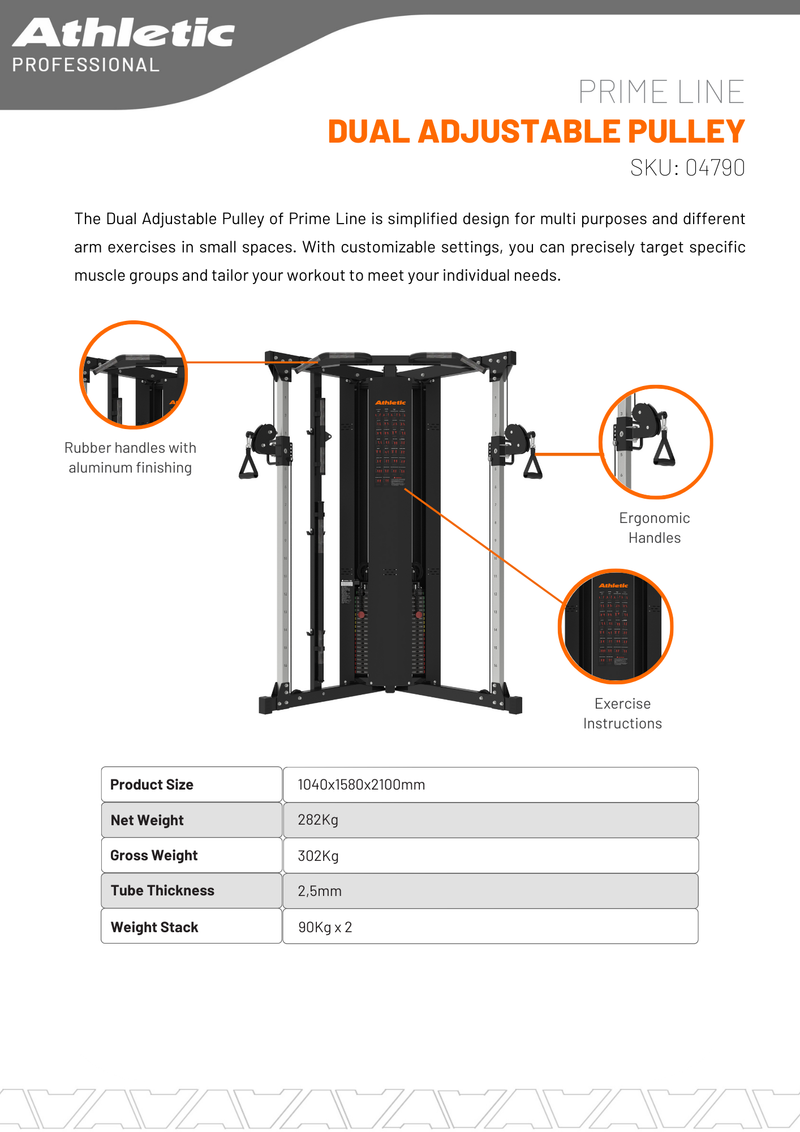 Prime Line Dual Adjustable Pulley